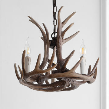 Rudolph Adjustable Resin Antler LED Chandelier - JONATHAN Y